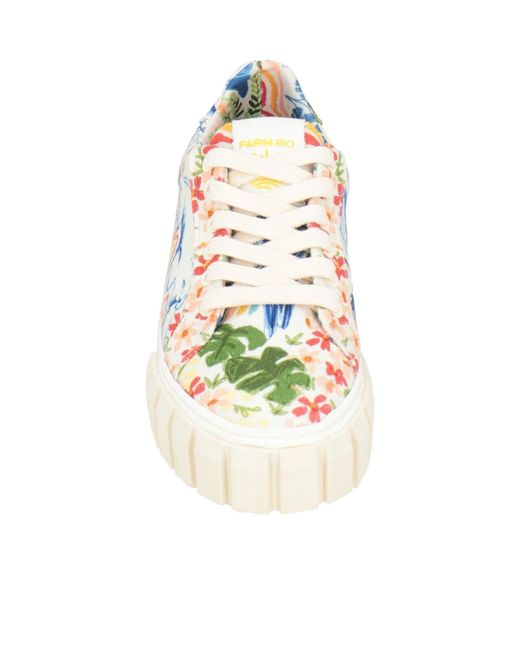 Farm Rio Blue Lace-Up Sneakers