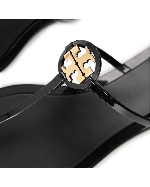Tory Burch Brown Logo Flip-Flops