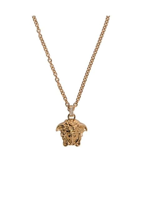 Versace Metallic La Medusa Pendant Necklace for men
