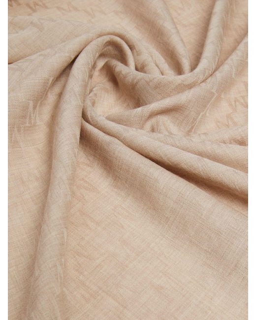 Max Mara Natural Magico Frayed Edge Scarf
