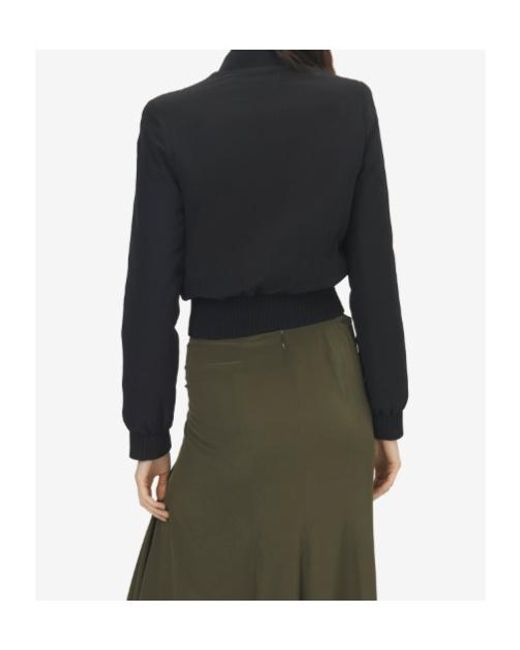 McQueen Blue Quilted Cropped Jacket
