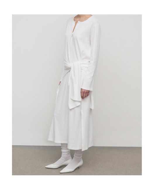 The Row White Latoya Dress