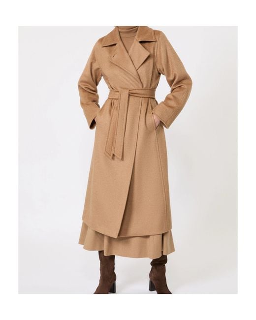 Max Mara Natural Manuela Belted Coat