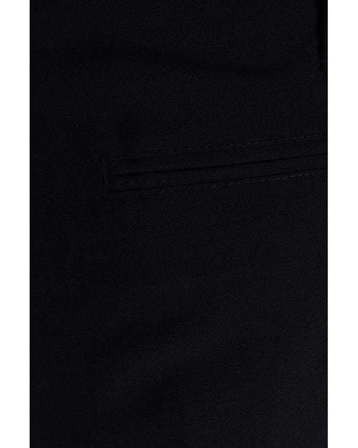 Prada Black Pleated Tailored Trousers