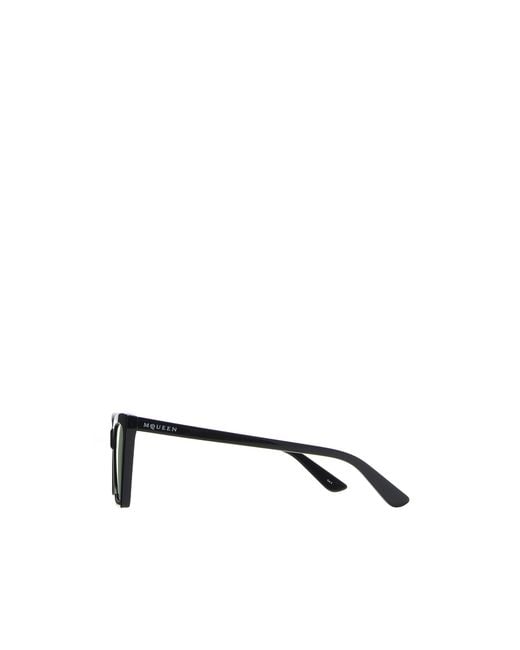 McQueen Multicolor Eyewear Spike Geometric Cat-Eye Frame Sunglasses