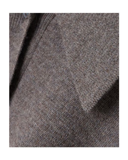 Rohe Gray Puffed-Sleeve Knitted Top