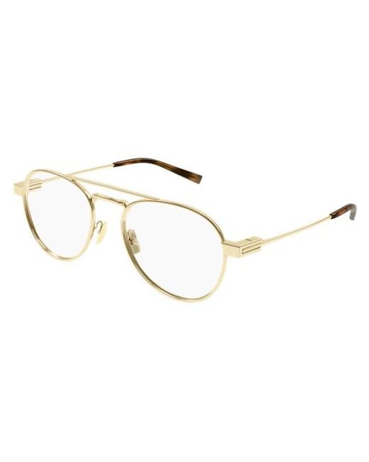 Saint Laurent Metallic Eyewear Pilot Frame Glasses for men