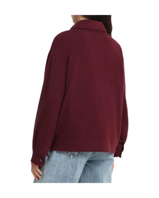 Brunello Cucinelli Purple Wool Blend Cardigan