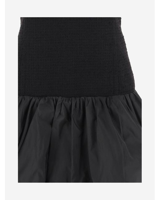 Patou Black Wool Blend Dress