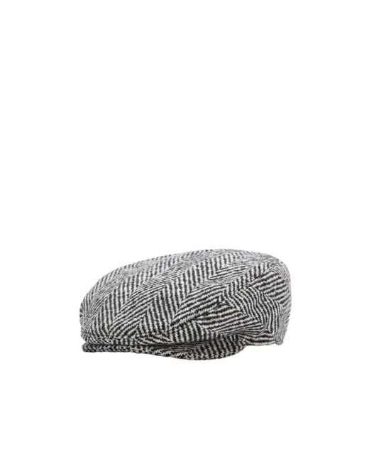 Dolce & Gabbana Gray Shetland Flat Cap for men