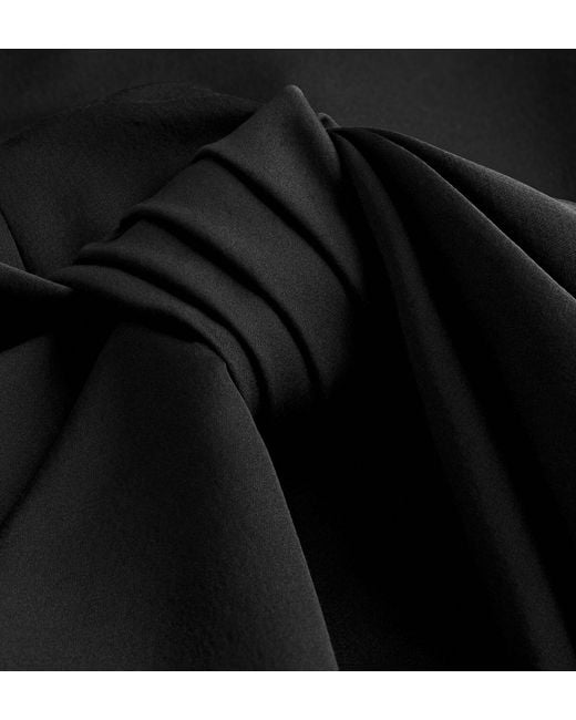 Dior Black Mid-Length Draped Skirt