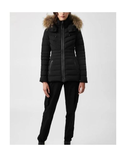 Mackage Black Hooded Down Jacket