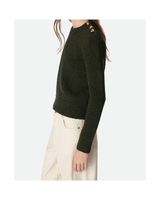Bottega Veneta Green Wool Bouclé Jumper