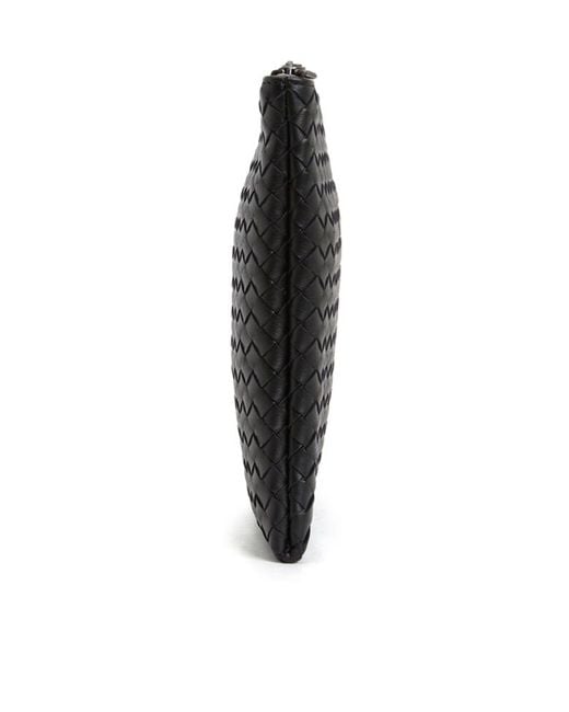 Bottega Veneta Black Intreciato Clutch