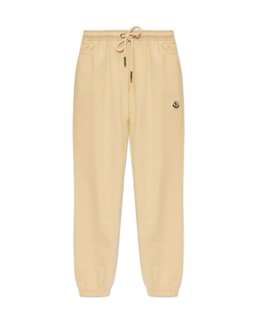 Moncler Natural Logo Patch Track Pants