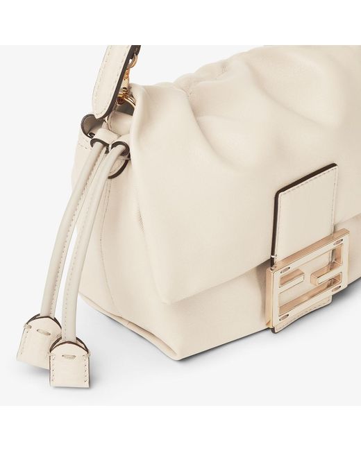 Fendi Natural Mamma Baguette Small Shoulder Bag