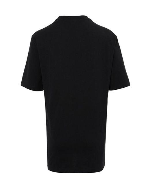 MSGM Black Logo Short-Sleeved T-Shirt