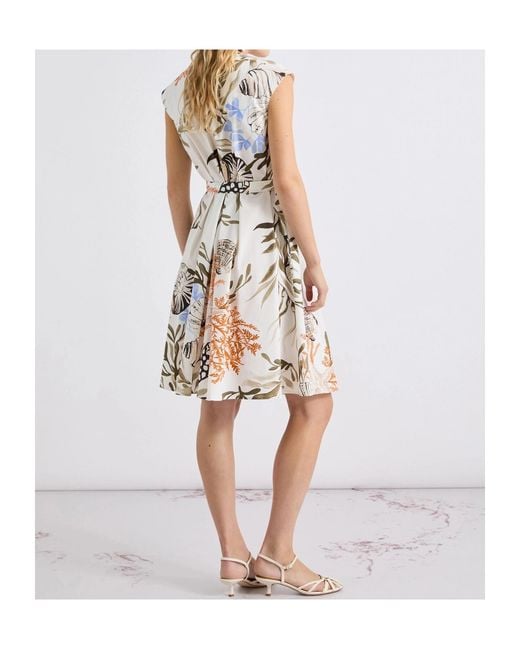 Marella White Patterned Print Dress