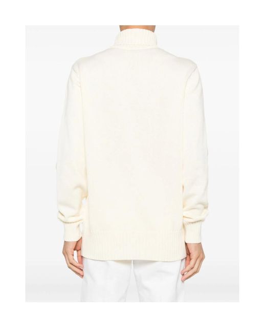 Givenchy White Paris Turtleneck Knitted Jumper for men