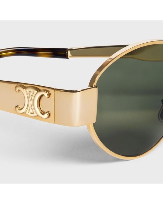 Céline Green Triomphe Metal 01 Sunglasses