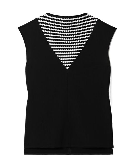 Proenza Schouler Black Prescott Patchwork Vest