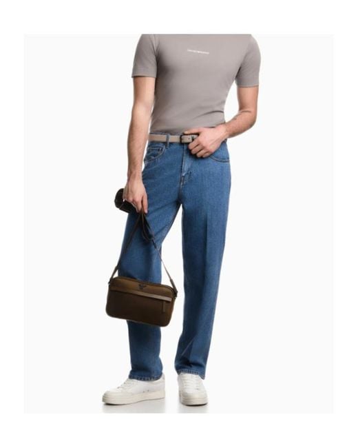 Emporio Armani Blue Tapered-Leg Jeans for men