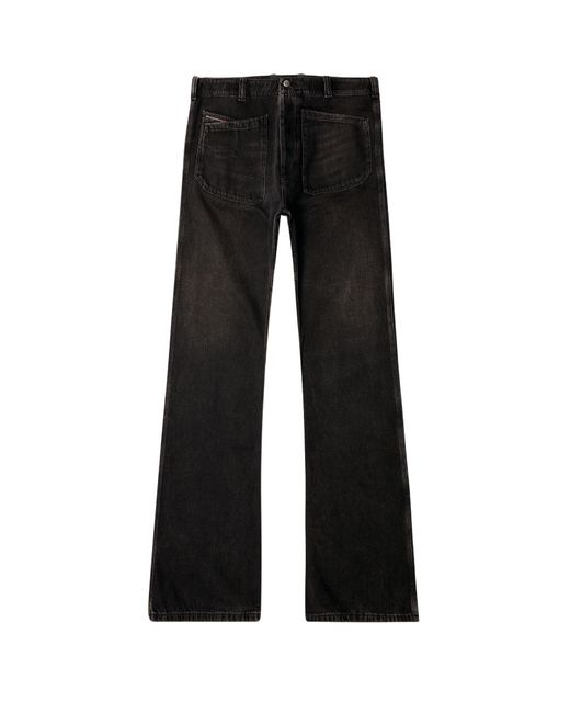 DIESEL Black D-Moorix Straight-Leg Jeans for men