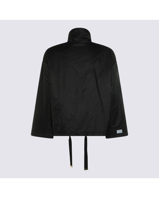 Max Mara Black The Cube Drawstring Puffer Jacket