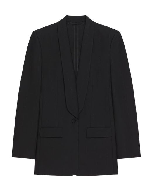 Givenchy Black Shawl Lapel Single-Breasted Jacket
