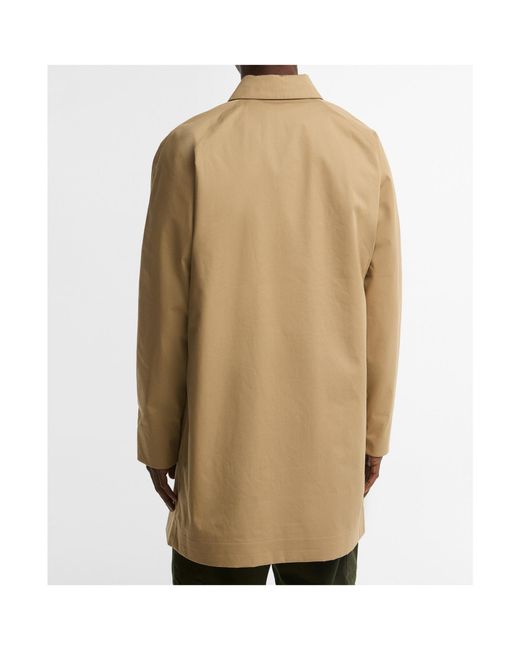 Barbour Natural Single-Breasted Mid-Length Utility Jacket for men