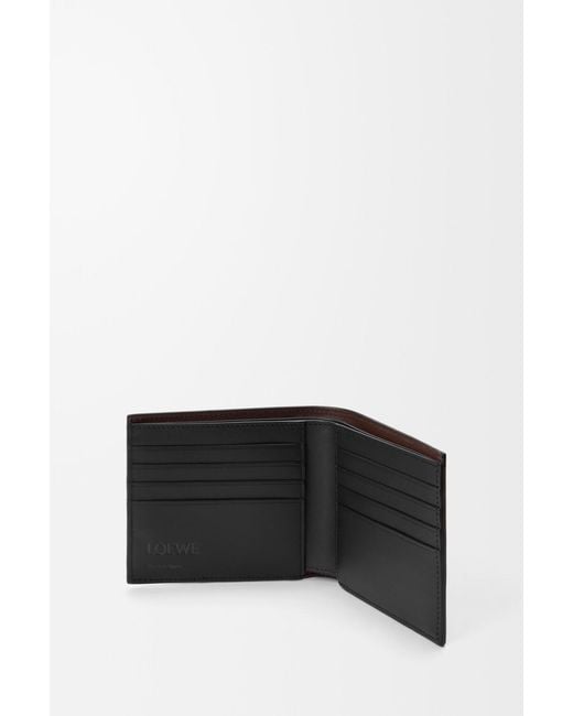 Loewe Black Switch Contrast-Panel Bifold Wallet for men