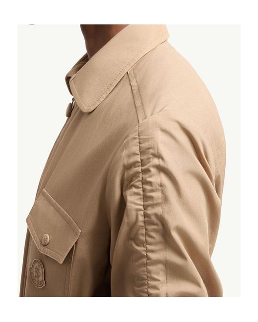 Moncler Natural Cotton Poplin Shirt Dress