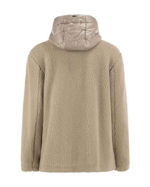 Herno Natural Drawstring Hooded Padded Jacket