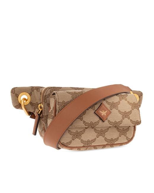 MCM Brown Emblem Pocket