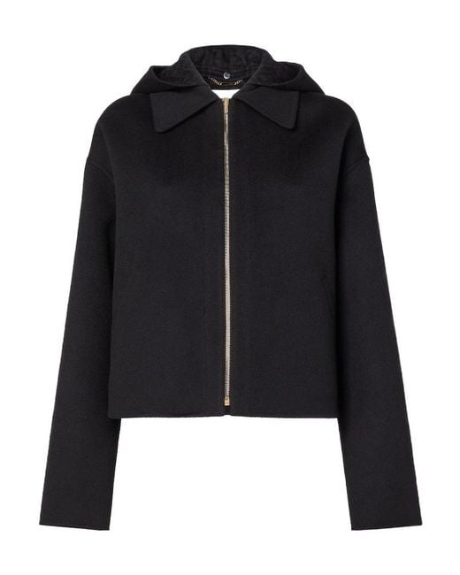 Fendi Black Hooded Zip-Up Jacket