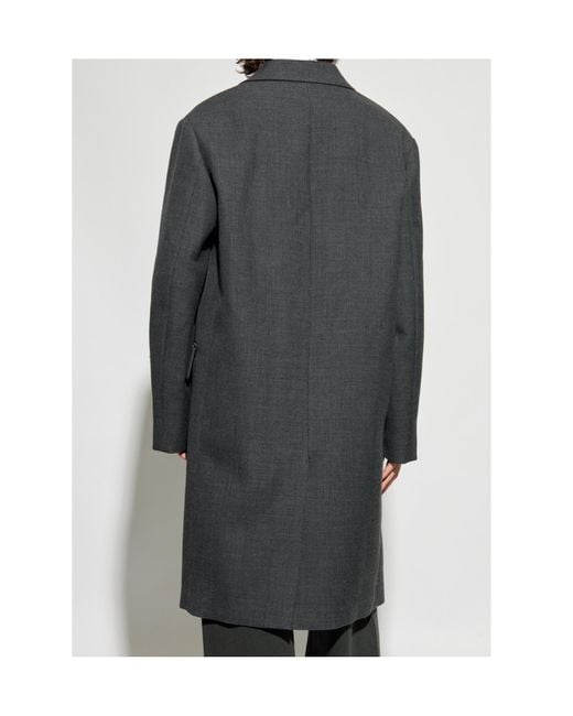 Dries Van Noten Gray Long Sleeve Coat for men