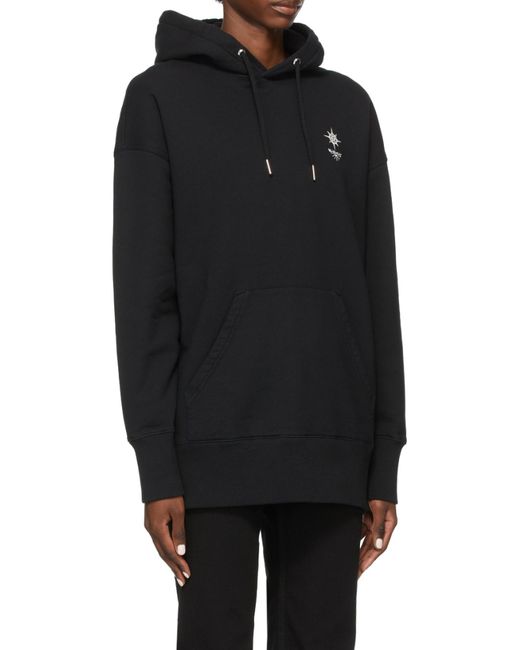 Givenchy Blue Graphic Printed Oversized Hoodie