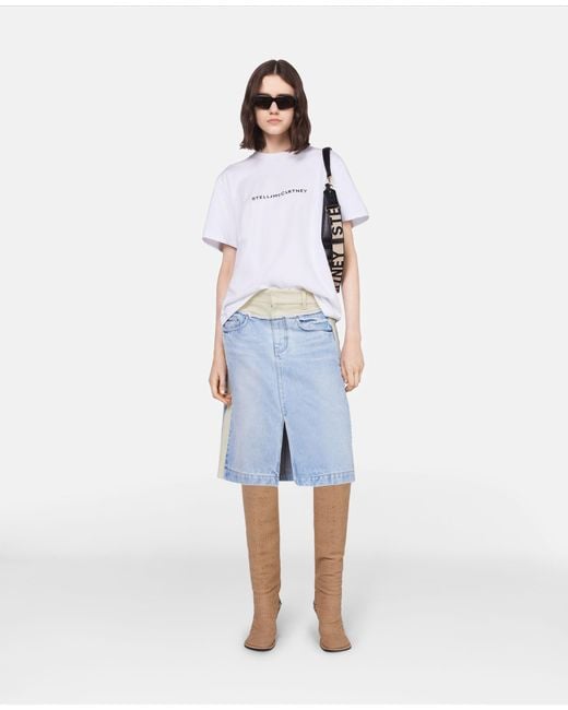 Stella McCartney White Stella Iconics Crewneck T-Shirt