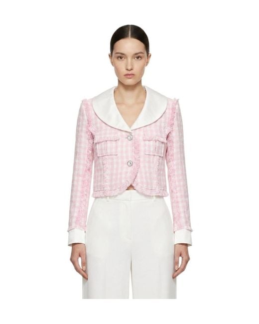 Marissa Chiara Pink Long-Sleeved Casual Jacket