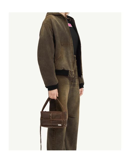 MM6 by Maison Margiela Green Zip-Up Hooded Jacket