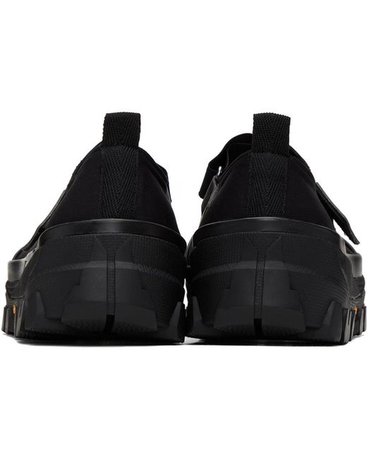 Amomento Black Vibram Mary Jane Loafers
