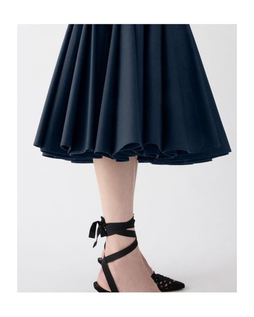 Jacquemus Blue Flared Midi Dress