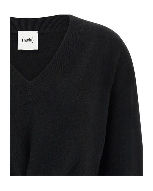 Nude Black Knot Sweater