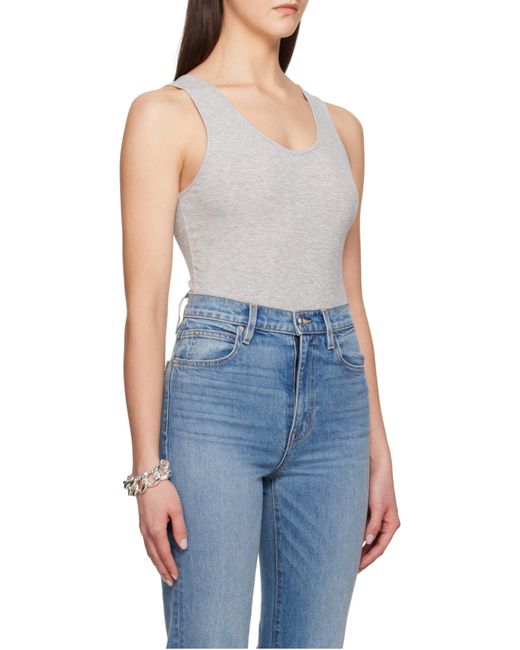 Anine Bing Blue Ginny Bodysuit