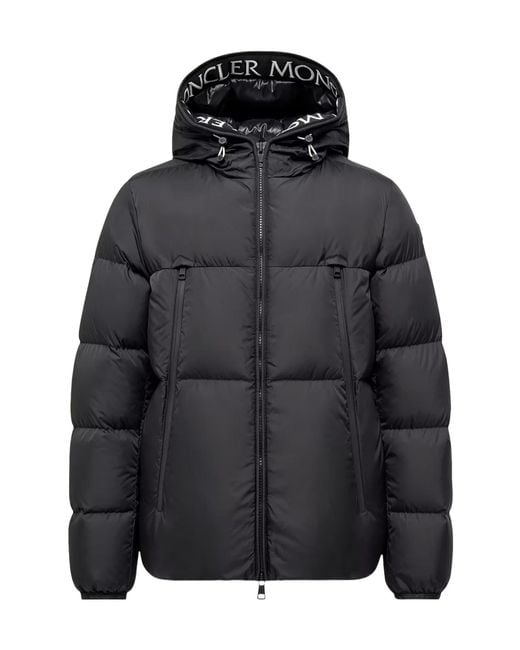Moncler Black Montcla Hooded Short Down Jacket for men