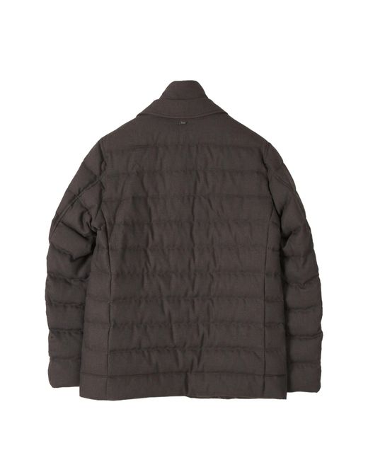 Herno Black Quilted Down Jacket for men