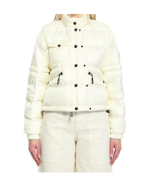 Moncler White Grenoble Day Namic Drawstring Hem Puffer Jacket
