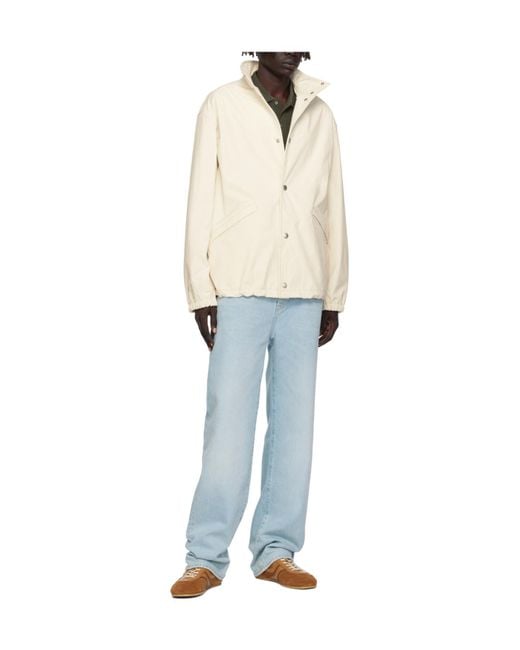 Bally White Stand Collar Jacket for men