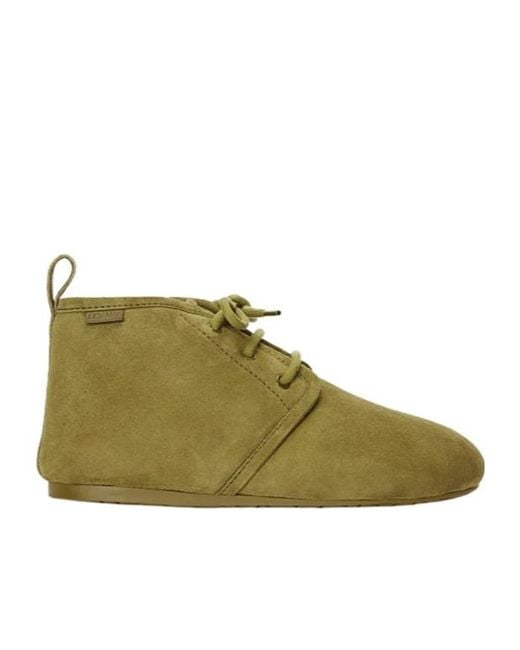 Loewe Green Lago Lace-Up Bootie