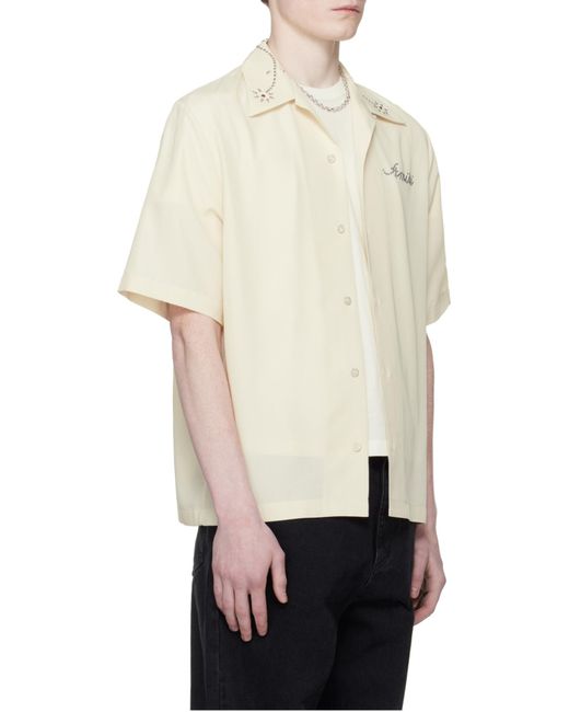 Amiri White Stud Camp Shirt for men